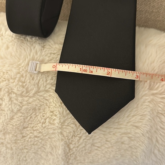 Bespoke 3” Men’s Neck tie, Black - Picture 6 of 6